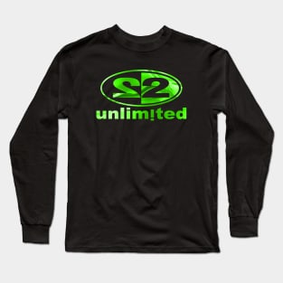 2 UNLIMITED - green gold collector edition dance music 90s Long Sleeve T-Shirt